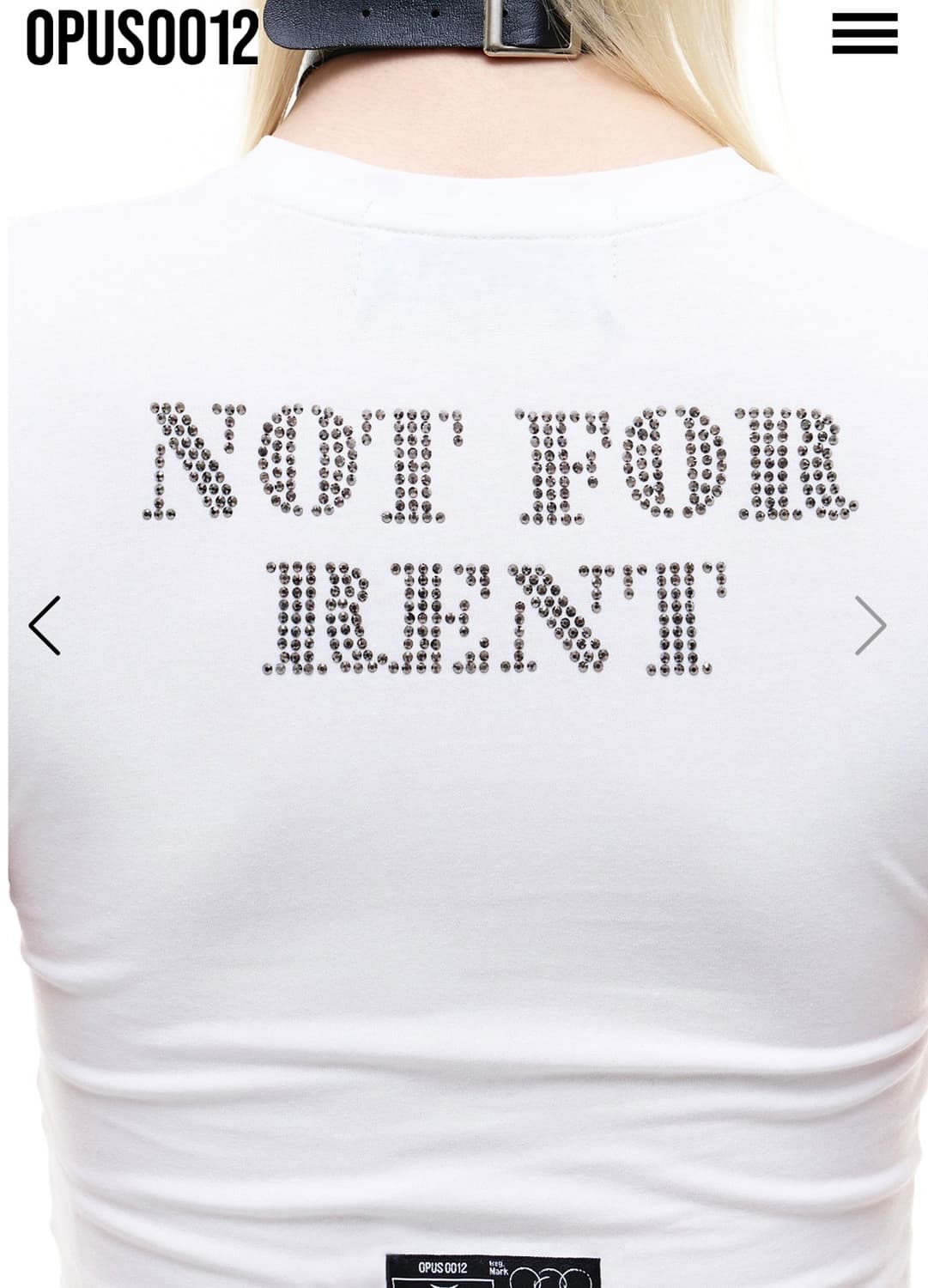 Op. 07 NFR CROP T-SHIRTS WHITE 상품이미지5