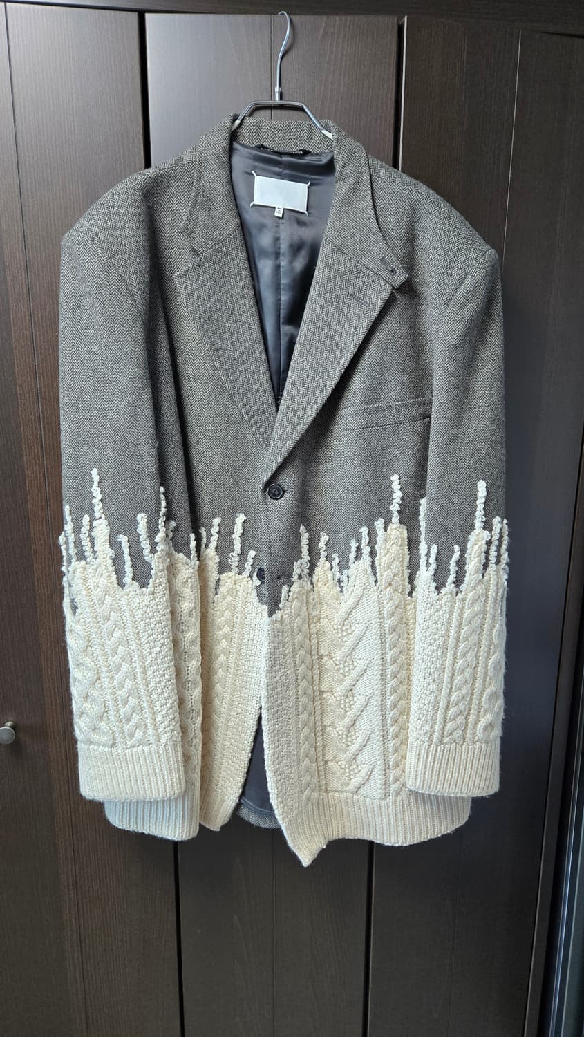마르지엘라 투톤 헤링본 니트 믹스 자켓 42사이즈(105~110사이즈) 상품이미지1