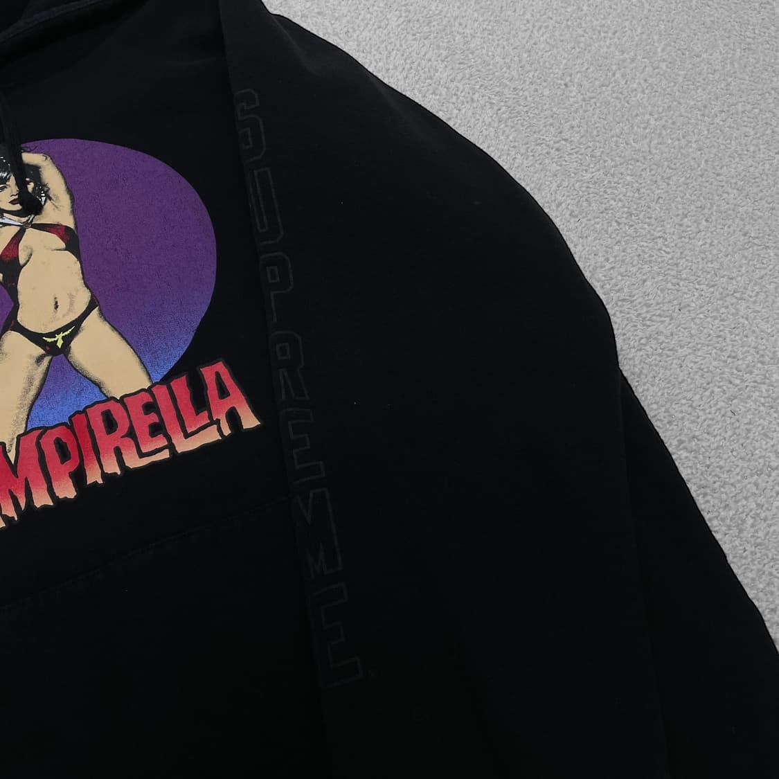 슈프림 Supreme 17ss 뱀피렐라 후드티 블랙 상품이미지4