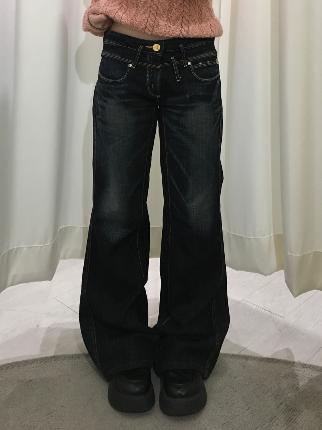 something by EDWIN 부츠컷 자수 데님 상품이미지2