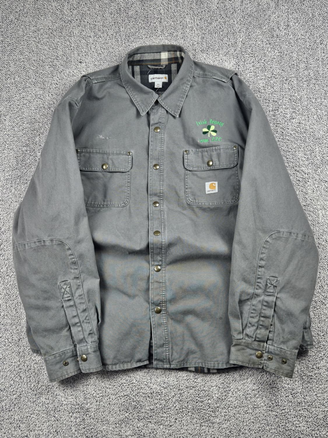 칼하트 캔버스 헤비 플란넬 워크 셔츠 자켓 ( 2XL ) / 10450 상품이미지2