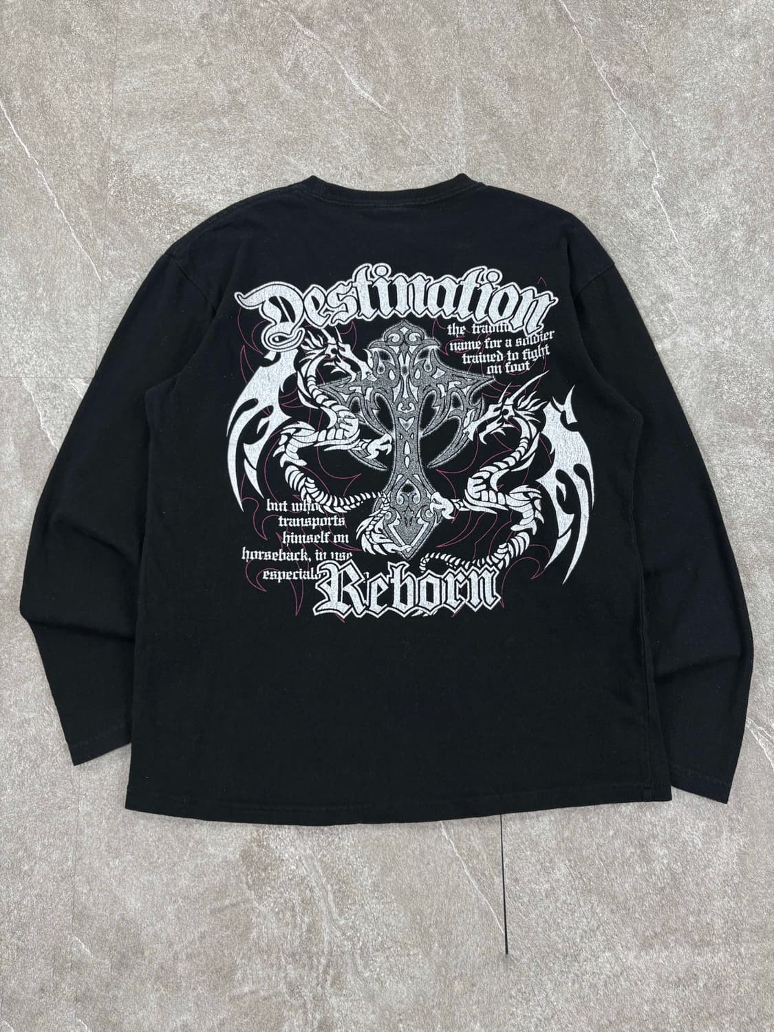 Japan Vintage Punk Long Sleeved T-shirt 상품이미지1