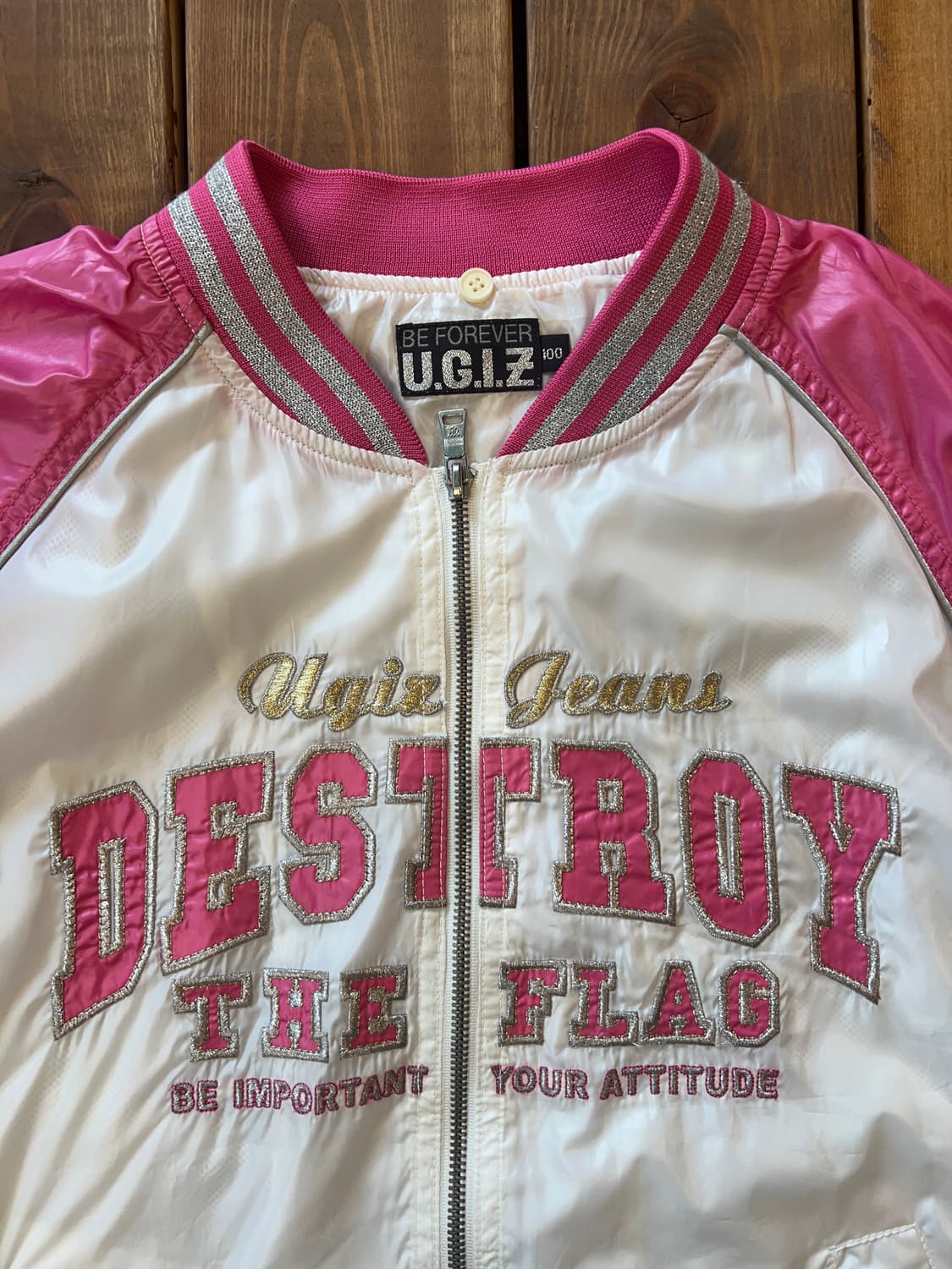 UGIZ 핑크 나일론 집업  상품이미지6