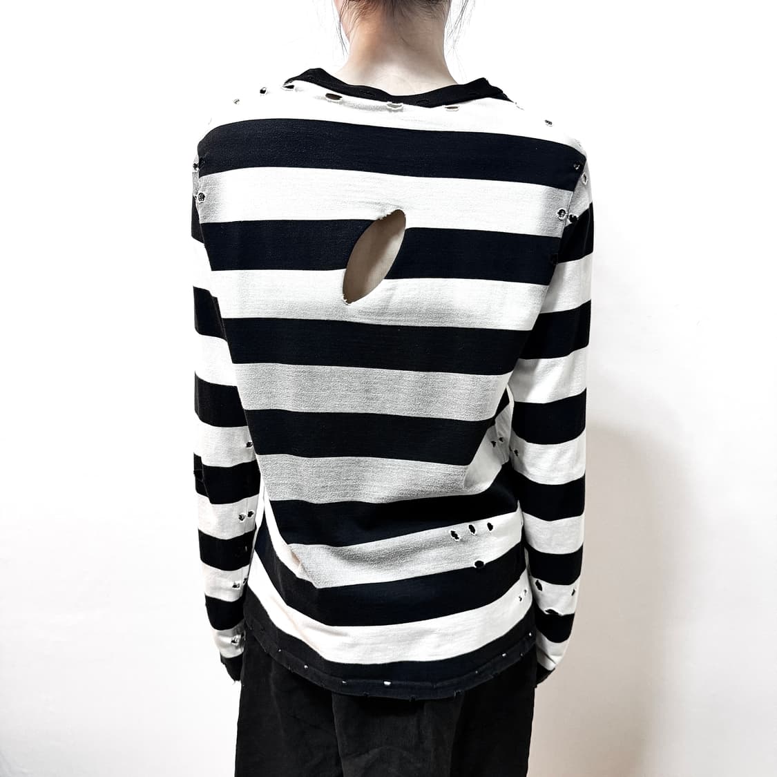 Number (N)ine 2002SS STRIPED L/S T-SHIRT 상품이미지6