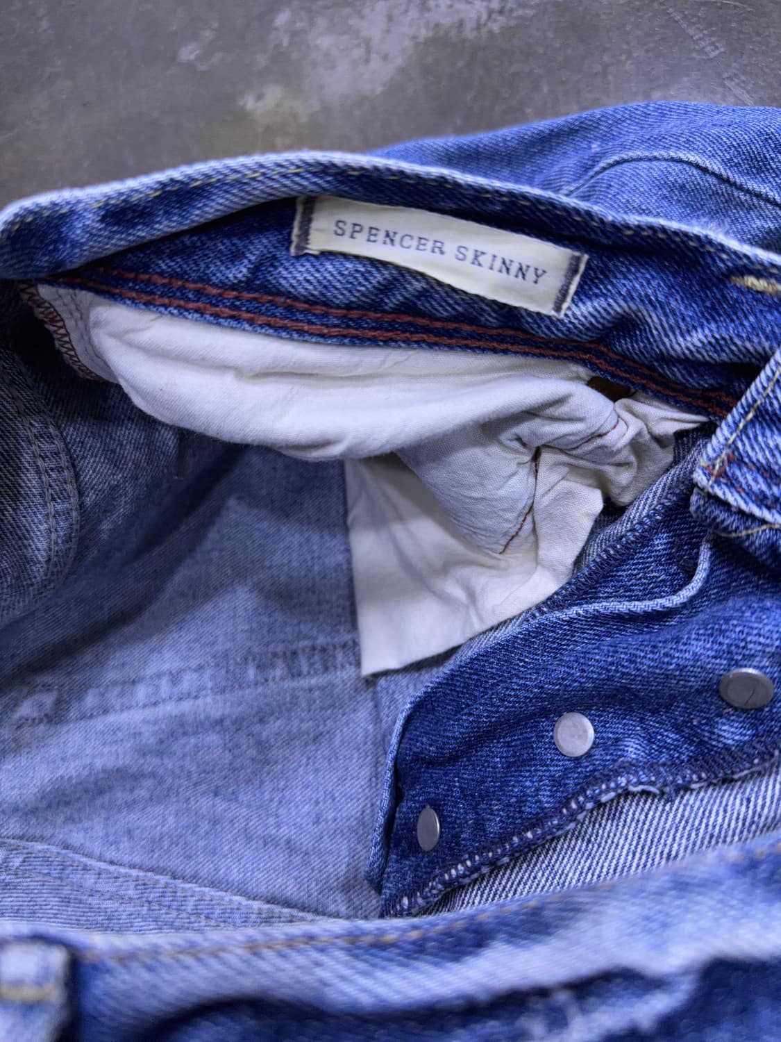 랄프로렌 폴로 빈티지 디스트로이드 워싱 스펜서 스키니 데님팬츠 32 상품이미지8