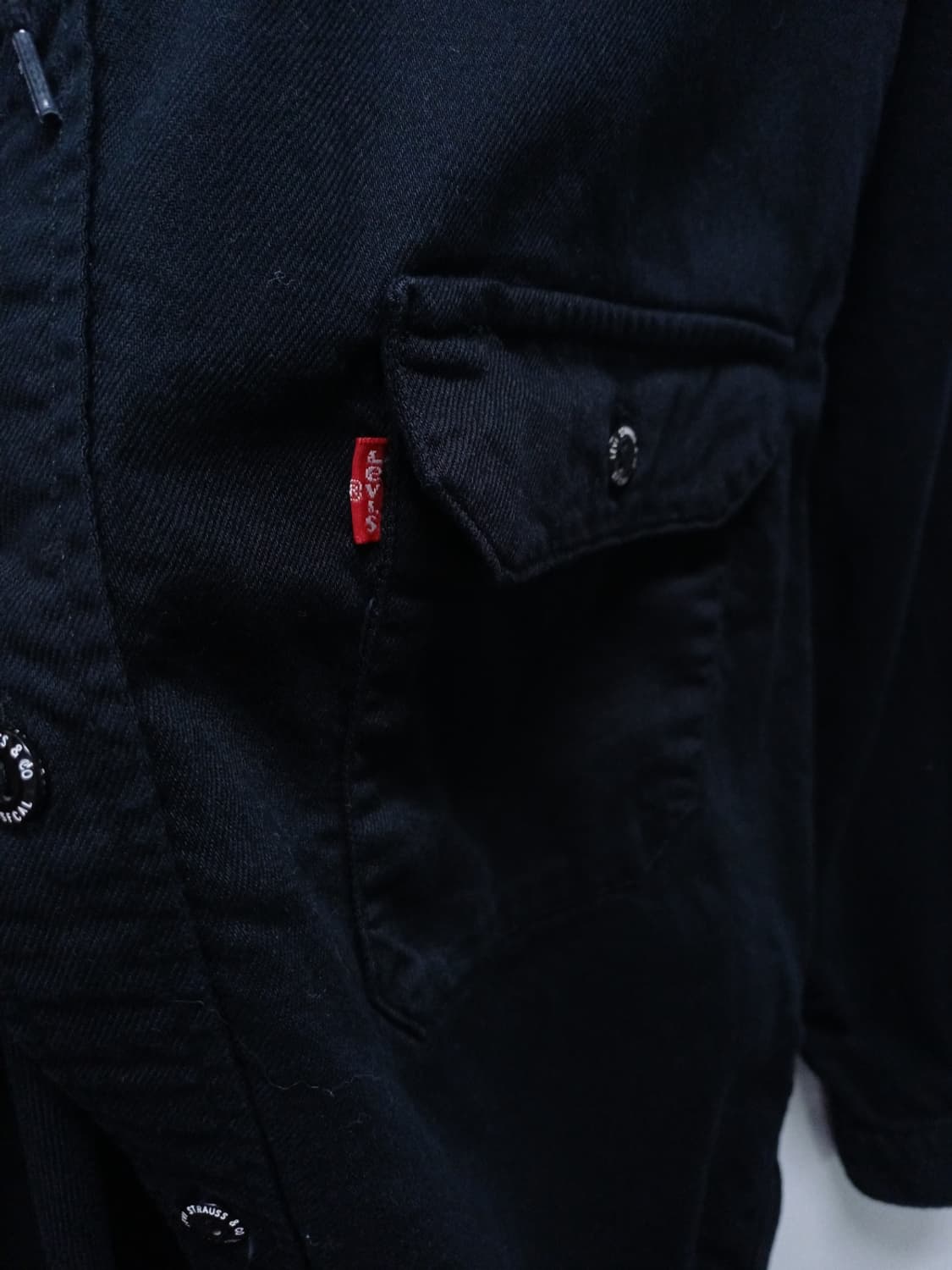 ​리바이스 남성 체커보드 로고 후드 셔츠 자켓 상품이미지4