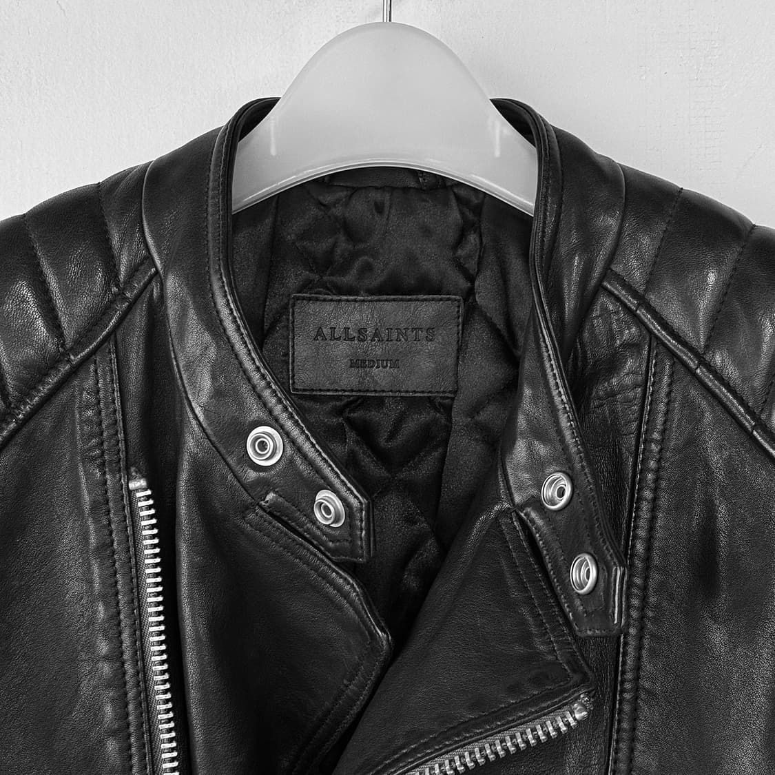 올세인츠 램스킨 레더 바이커 자켓 상품이미지4