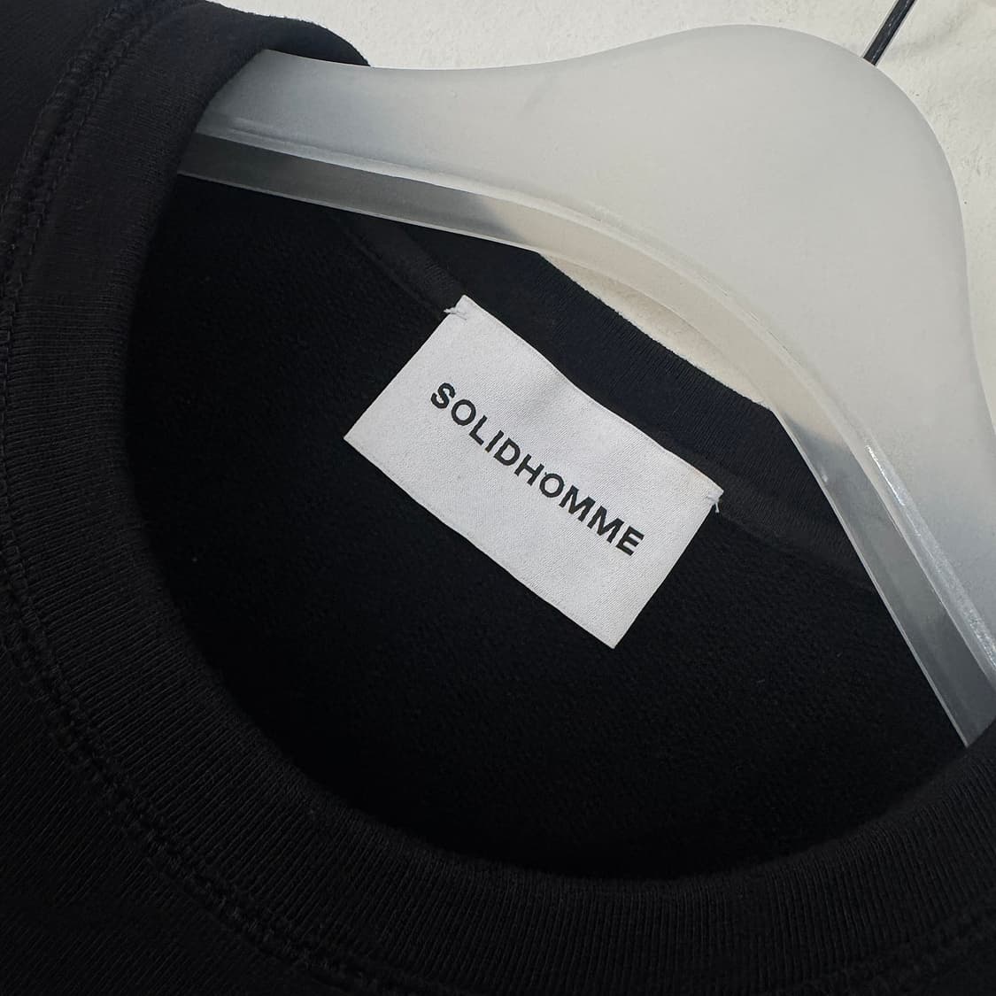 솔리드옴므 그래픽 포인트 맨투맨 100 상품이미지2