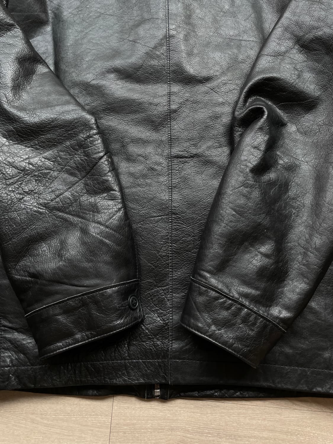 90s 올드갭 레더 자켓 블랙 상품이미지8