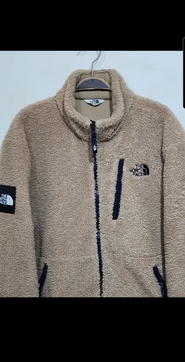 (XL) 노스페이스 플리스 점퍼 베이지 뽀글이 후리스 자켓  상품이미지2