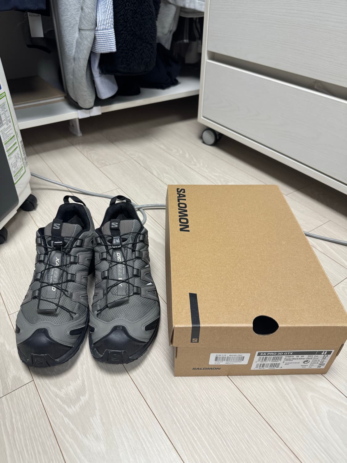 살로몬 XA 프로 3D GTX 퓨터 블랙 실버 클라우드 상품이미지2