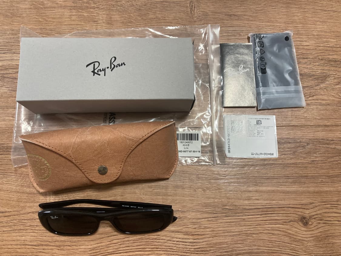 [OS] 레이밴 RB4436D 안경 선글라스 고글 / 블랙 상품이미지2