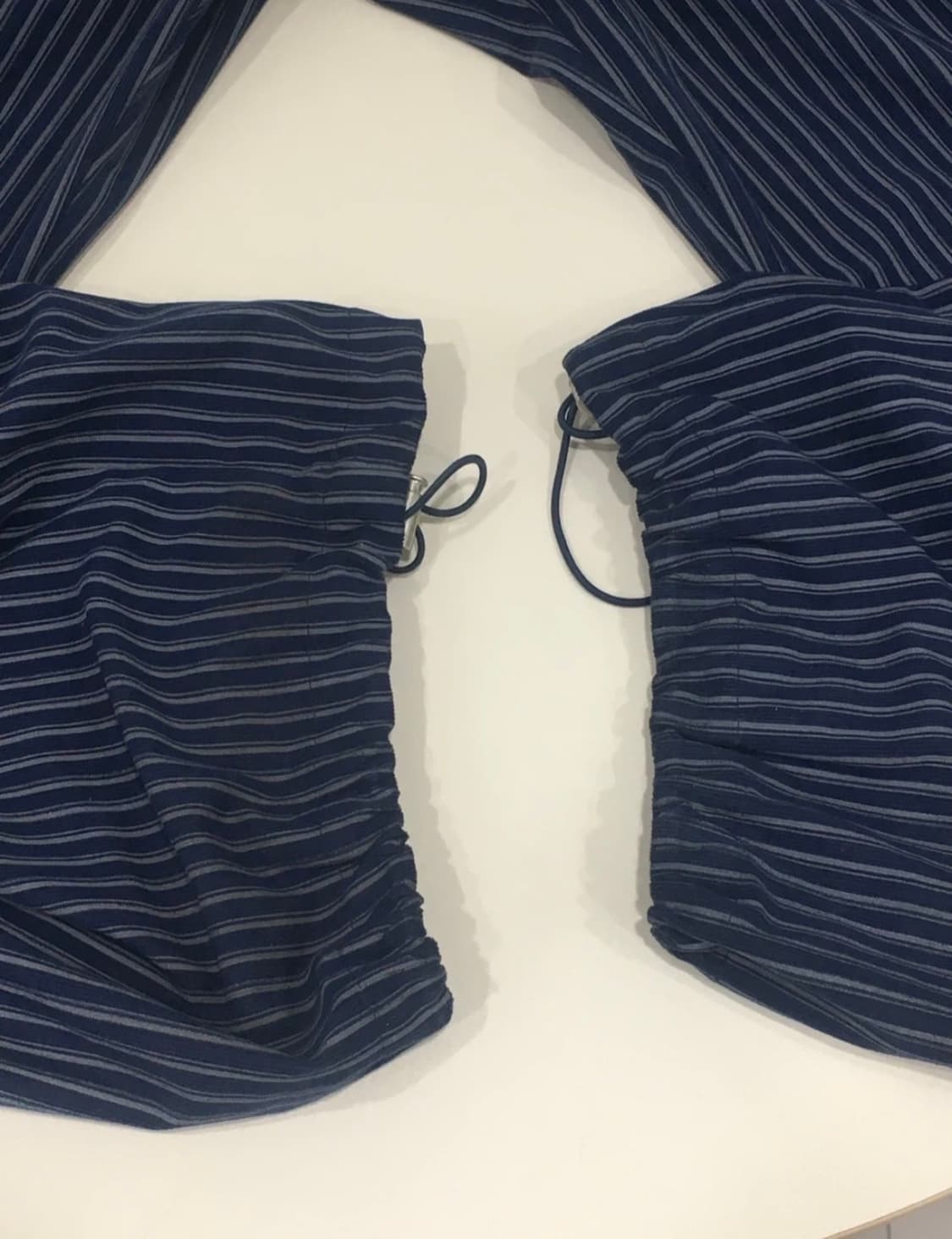 폴리수엠 stripe oversized tuck pants 상품이미지5