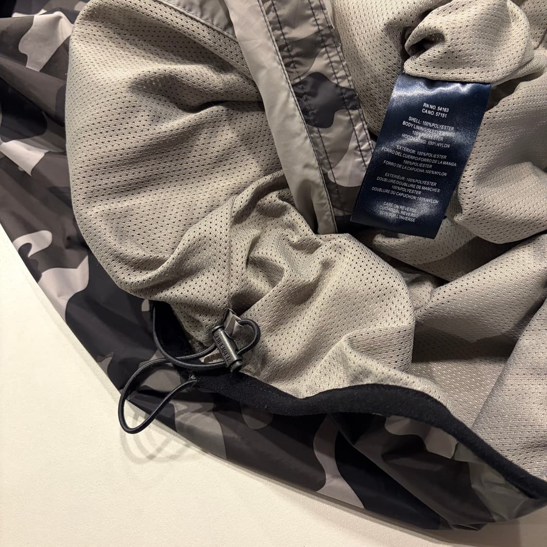 [M] 타미힐피거 카모 후드 바람막이 자켓 D824 상품이미지7
