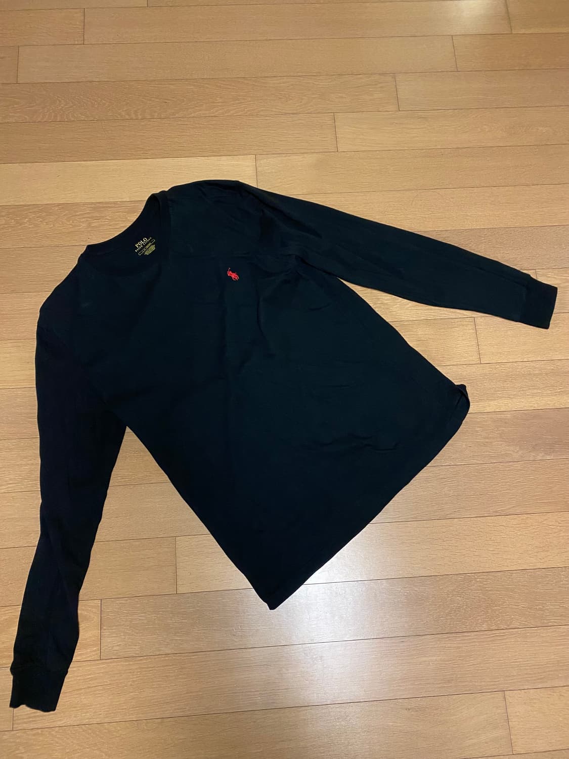 폴로 랄프로렌 긴 팔 티셔츠 롱슬리브 맨투맨 블랙 상품이미지1