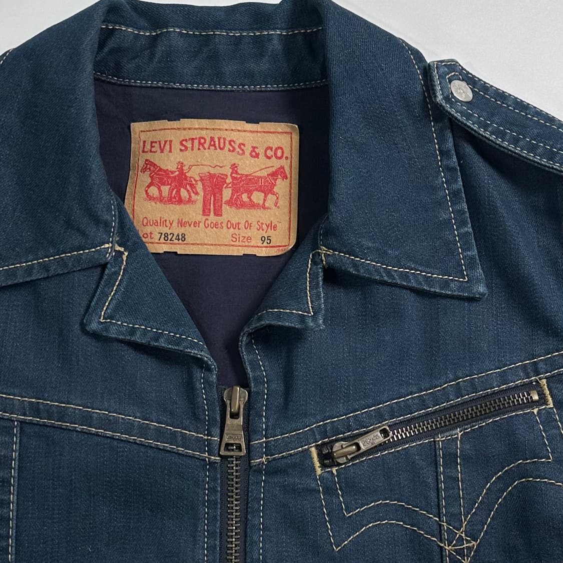 리바이스 타입원 지퍼디테일 데님 자켓 상품이미지7