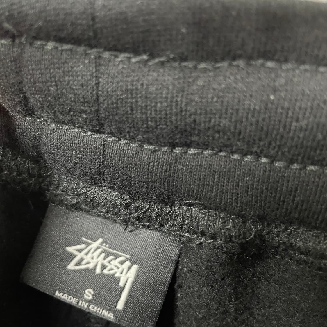 스투시 백로고 트레이닝 팬츠 블랙 S 상품이미지5