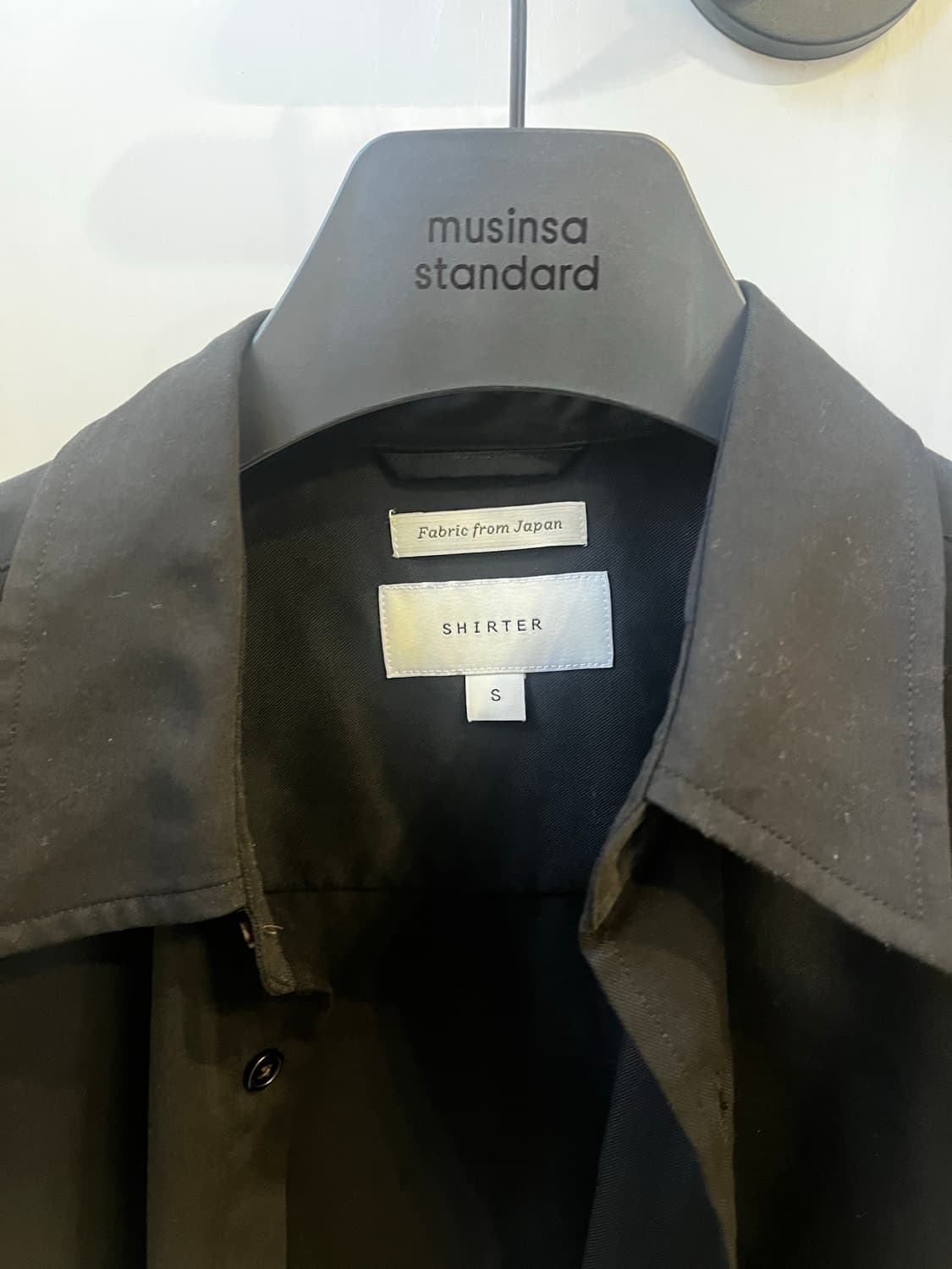 셔터 셔터 NAVONA SILKET SHIRT Black S 상품이미지4