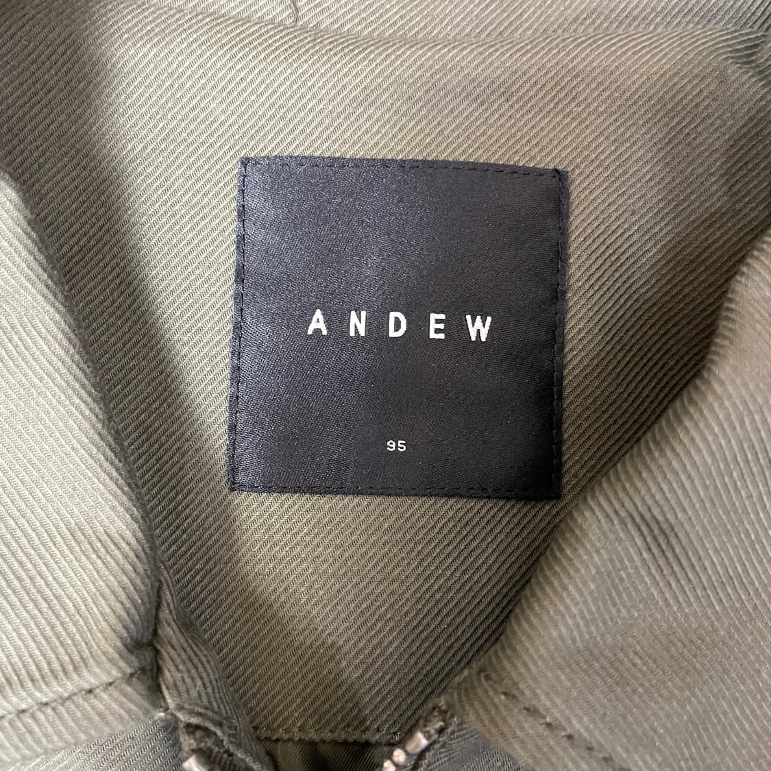 ANDEW 카키 투포켓 워크 데님 자켓 95 상품이미지4