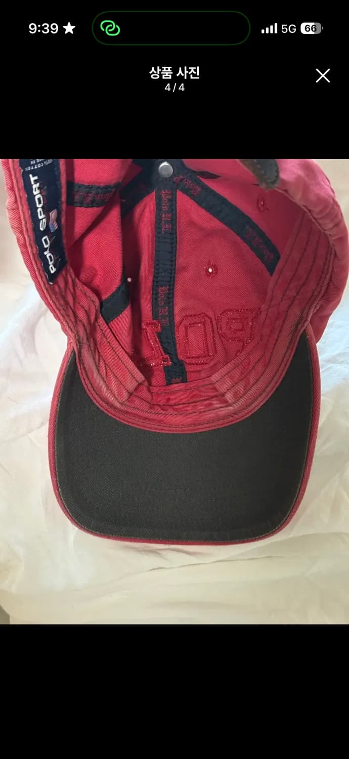 폴로 로고 빈티지 캡 모자  상품이미지4