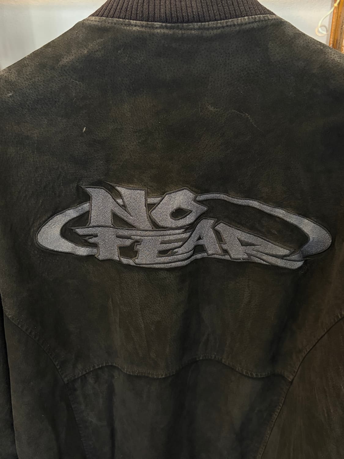 90s No fear leather jacket 상품이미지4