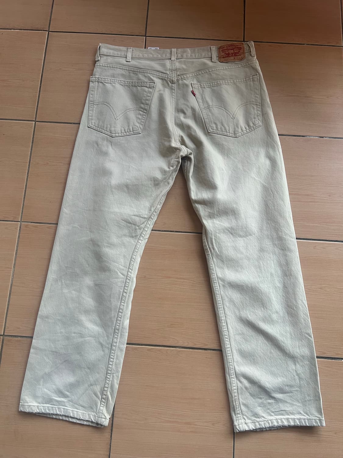 00‘s 리바이스505 크림진 38(36)in 상품이미지4