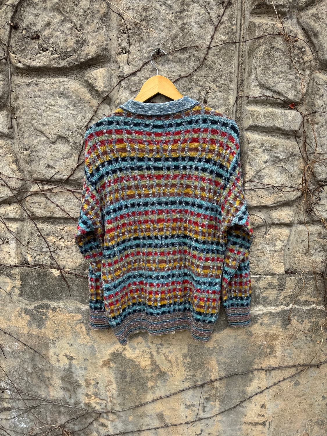 미쏘니 스포츠 빈티지 멀티컬러 케이블 니트 105 상품이미지2