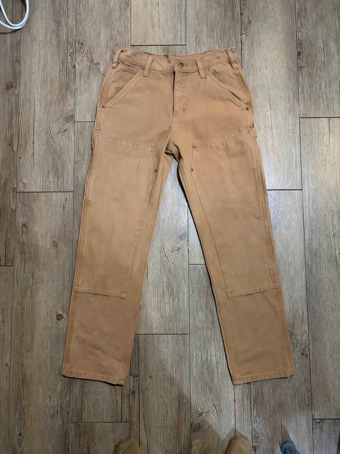 32) 칼하트 더블니 팬츠 브라운 상품이미지1