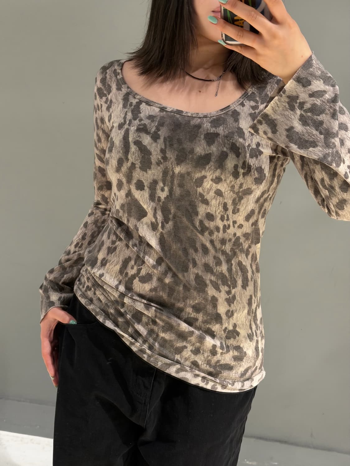 Goa leopard pattern long sleeve 상품이미지4
