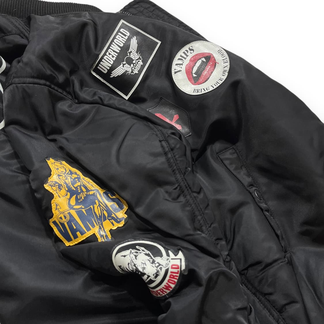 UNDERWORLD Skull Patch Bomber Jacket 상품이미지7