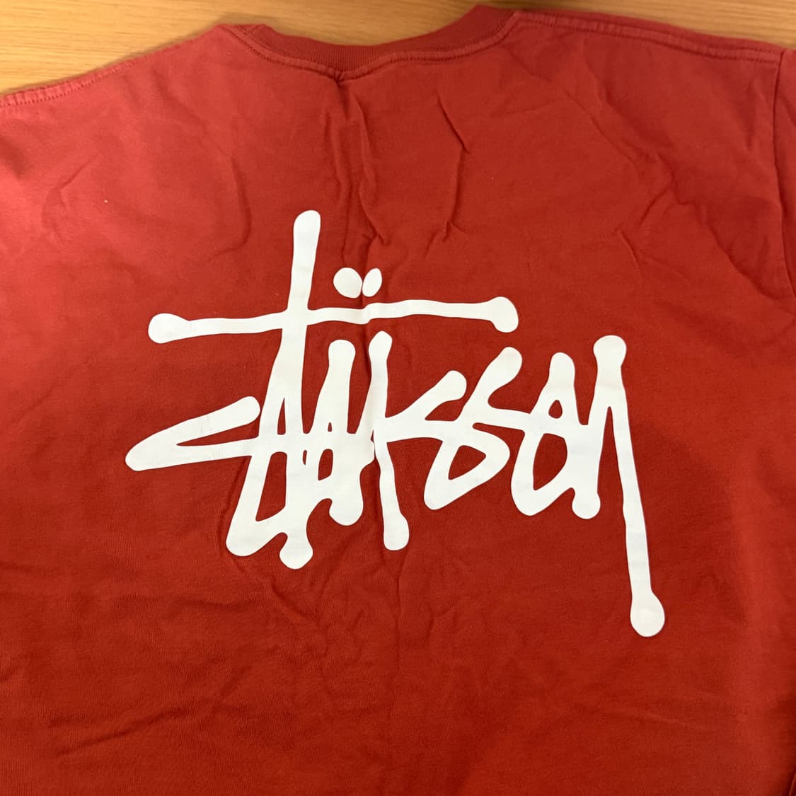 베이직 스투시 반팔 오렌지 XL 상품이미지1