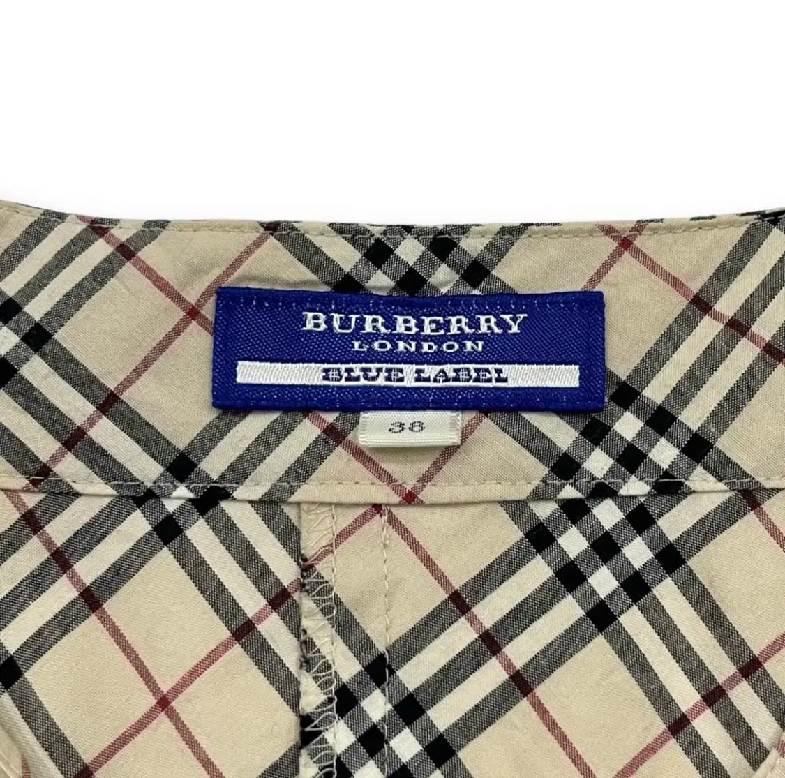 버버리 리본 노바체크 슬리브리스 나시 y2k 상품이미지7