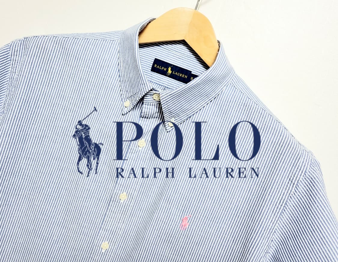 남성 폴로 POLO 시어서커 반팔 남방 셔츠 상품이미지1