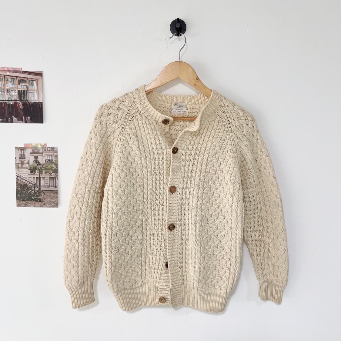 [M] Ray Beams 빔즈 퓨어울100% 가디건 상품이미지1