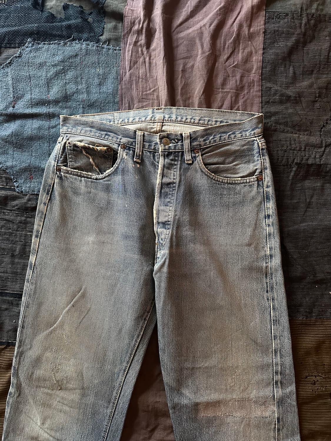 70s Levis 501 66전기 Selvedge Denim Pants 상품이미지2