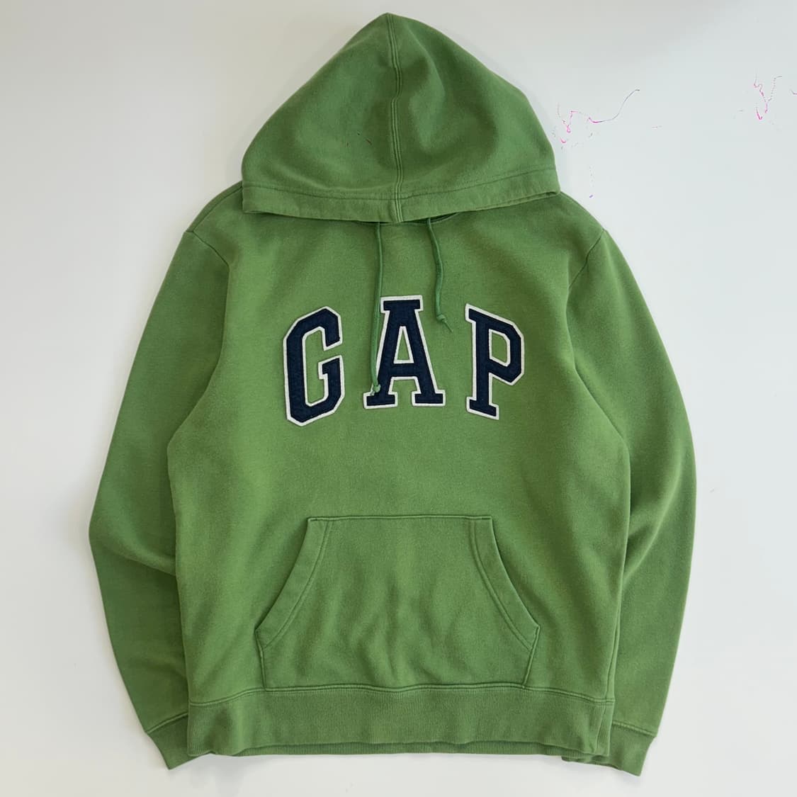 GAP 갭 네이비로고 그린 후드티  상품이미지3