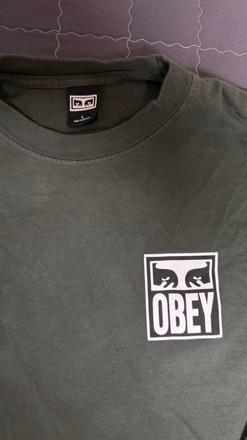 OBEY 롱슬리브 L 카키 상품이미지2