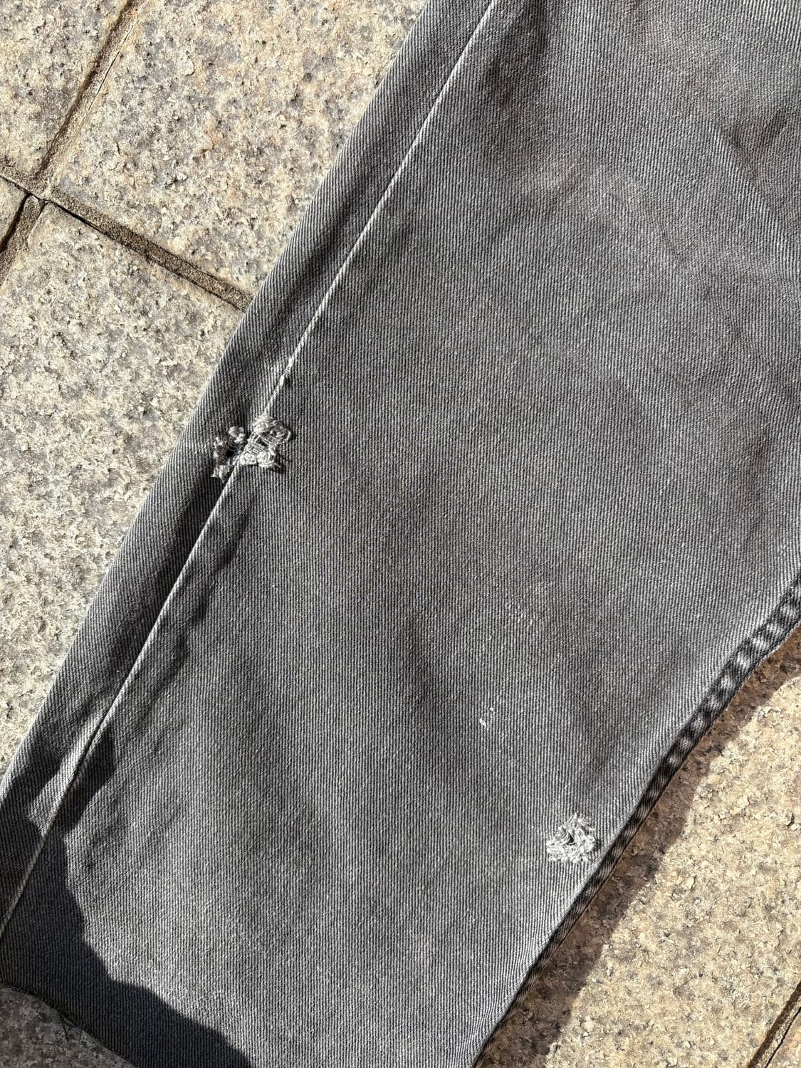 90s 리바이스 501 블랙 흑청 데님 팬츠 상품이미지4