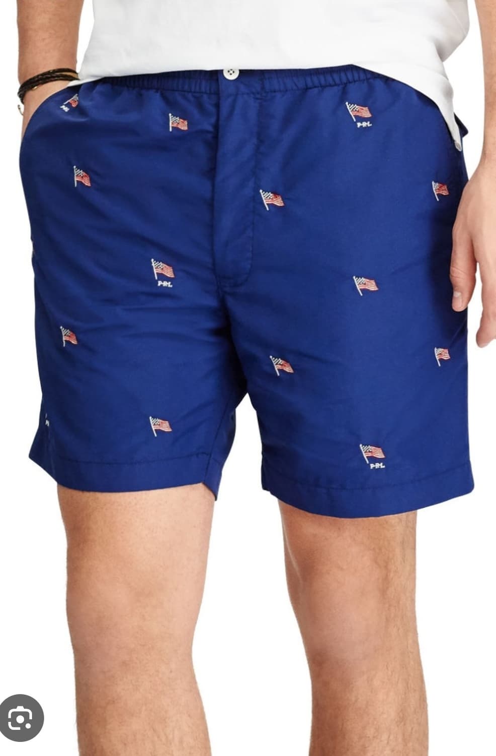 폴로 랄프로렌 성조기 자수 스윔 쇼츠 XL사이즈 상품이미지1