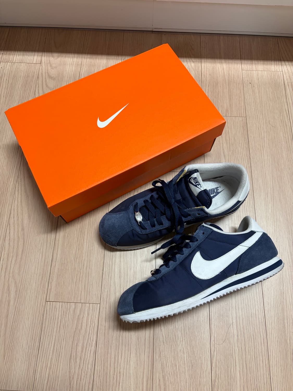 나이키 코르테즈 나일론 미드나잇네이비 사이즈270 상품이미지2