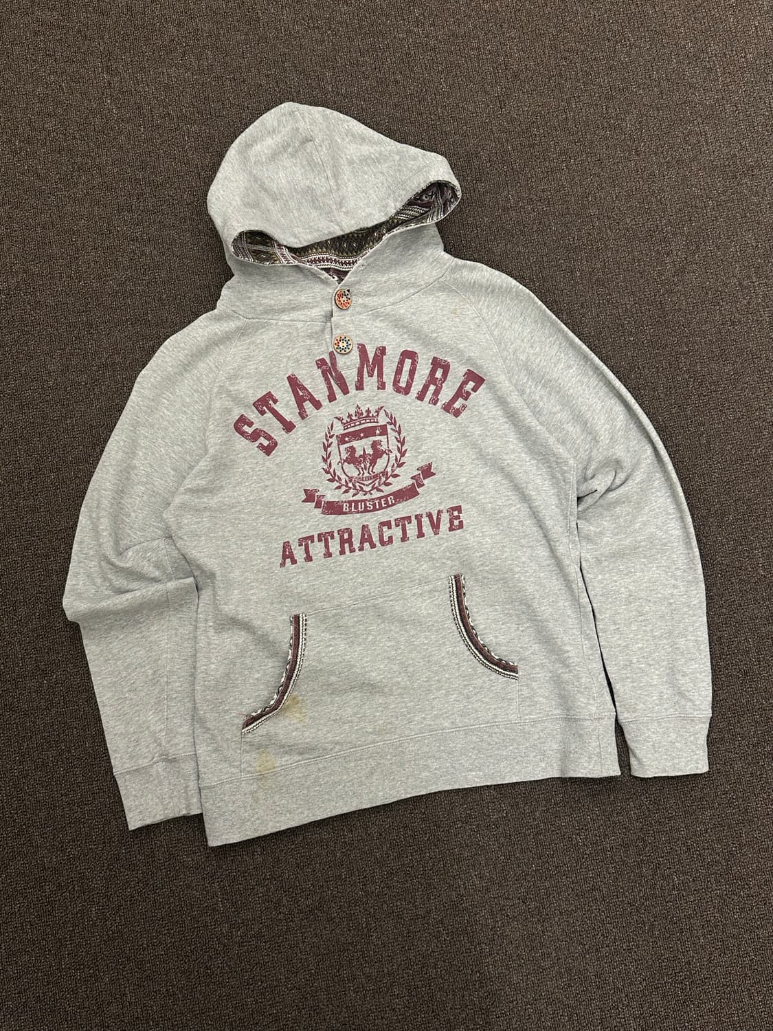 M)Japanese vintage 여성 스탠퍼드 프린팅 후디 상품이미지2