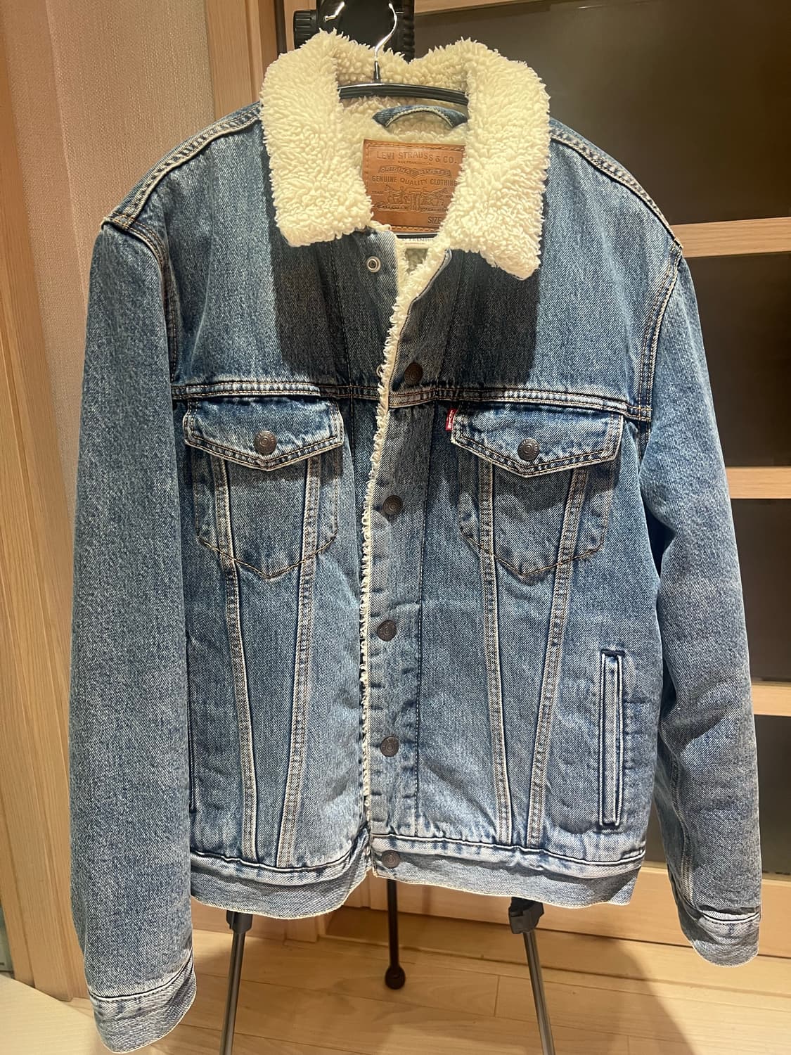 리바이스 / 프리미엄 라인 빅e 쉐르파 데님 청 자켓/s 상품이미지3
