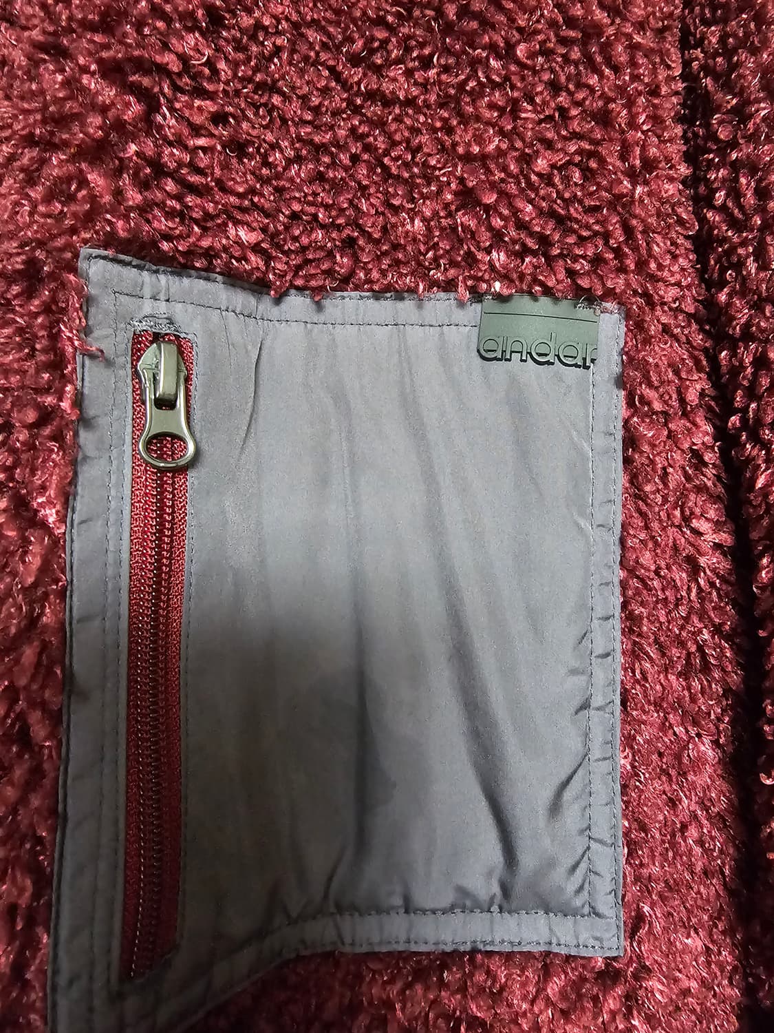 안다르 미들파이 리버서블 양털코트 상품이미지3