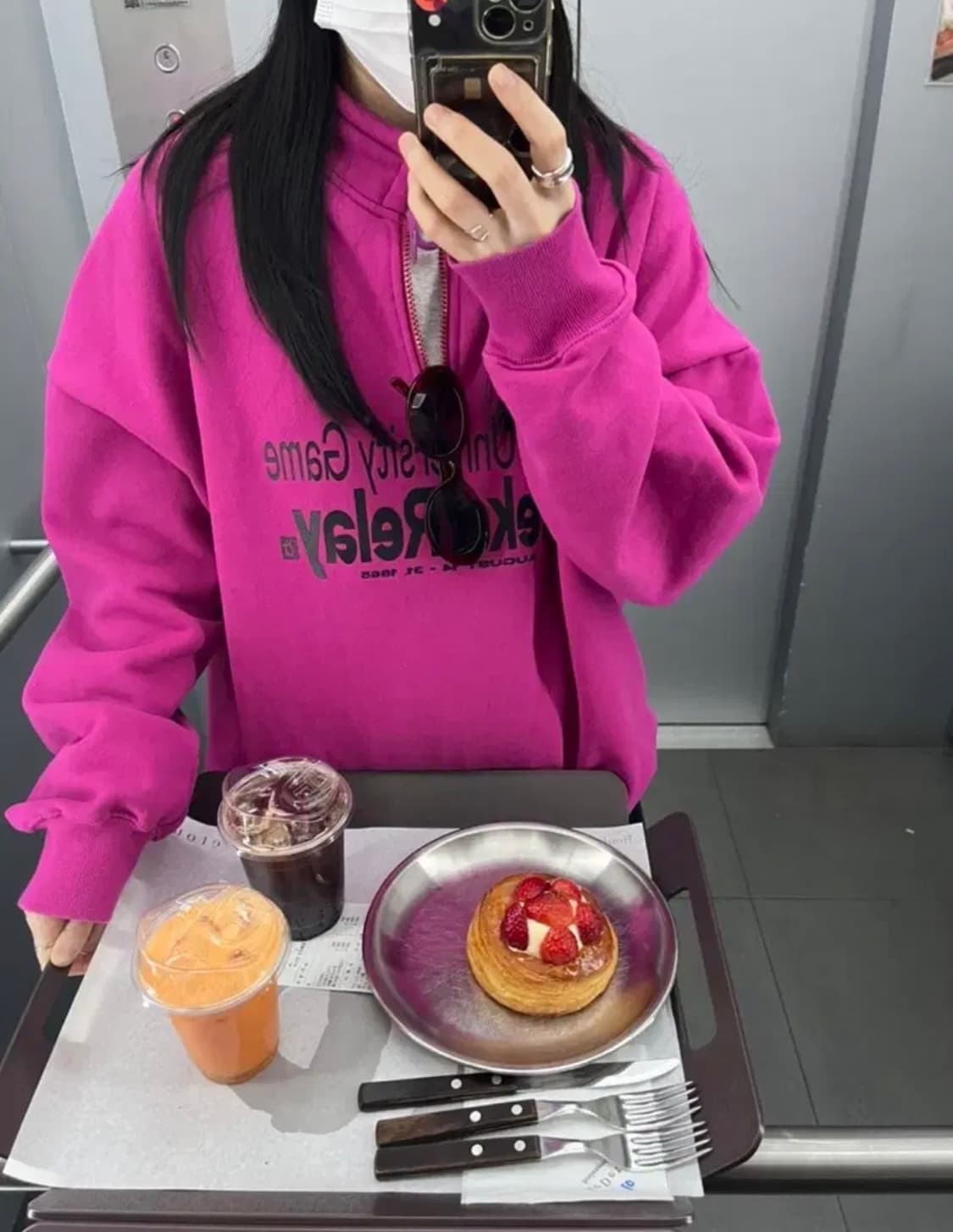 테켓 하프집업 맨투맨 상품이미지1