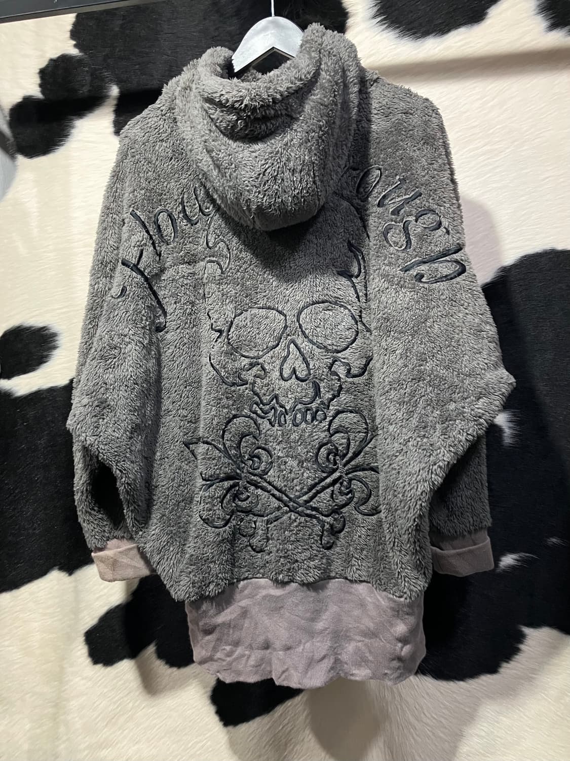 Ghost of Harlem 투웨이 브라운 퍼 후드집업 상품이미지4