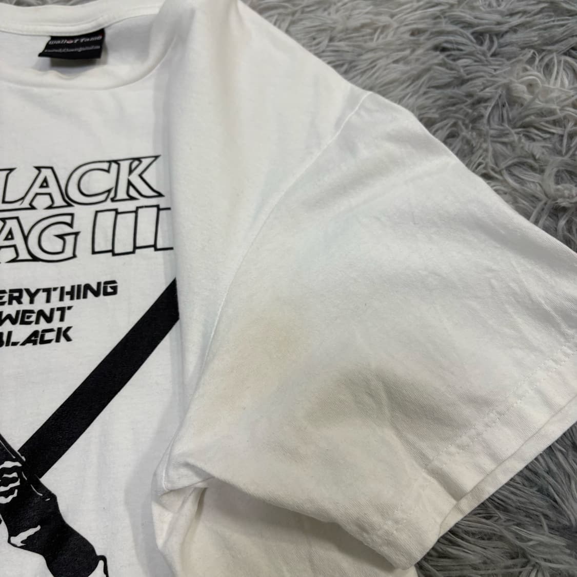 빈티지 Black Flag Everything Went Black 티셔츠 상품이미지5