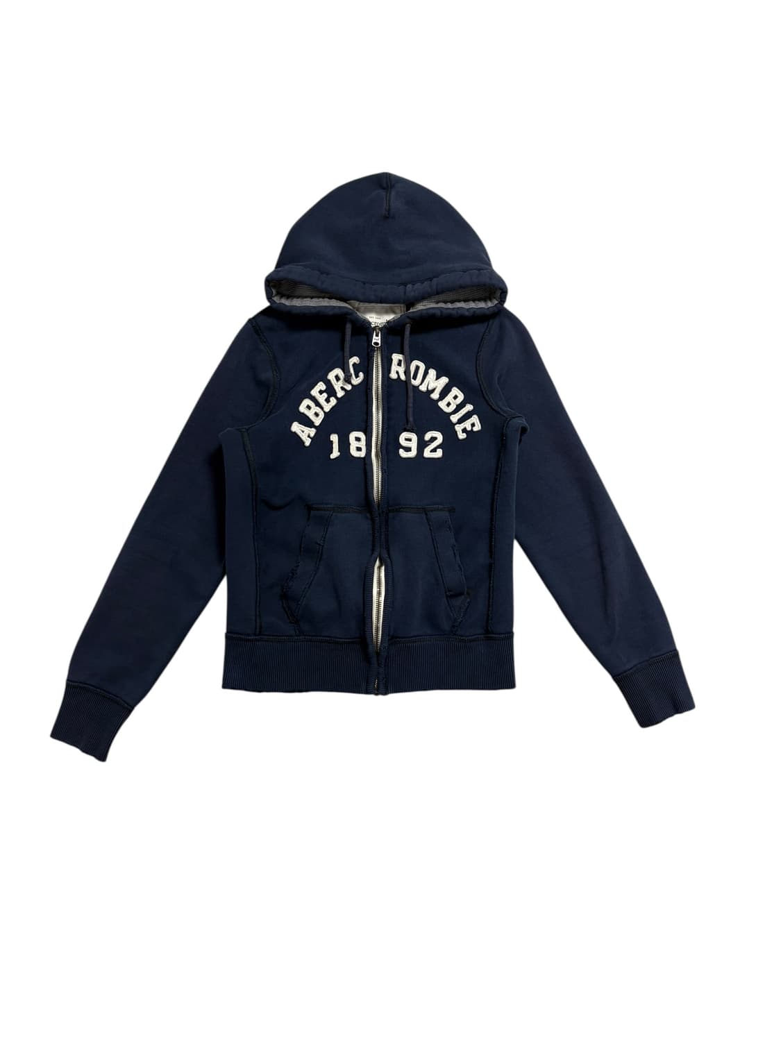 아베크롬비 앤 피치 로고 그래픽 네이비 후드 집업 상품이미지2
