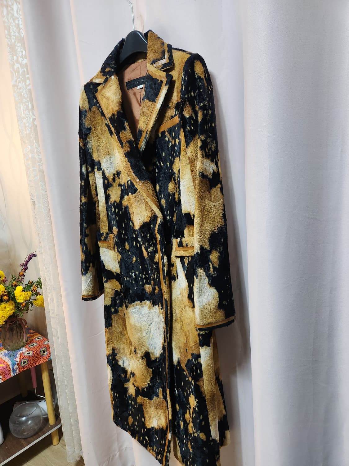 오브제 롱 코트 텍스처 패턴 상품이미지2