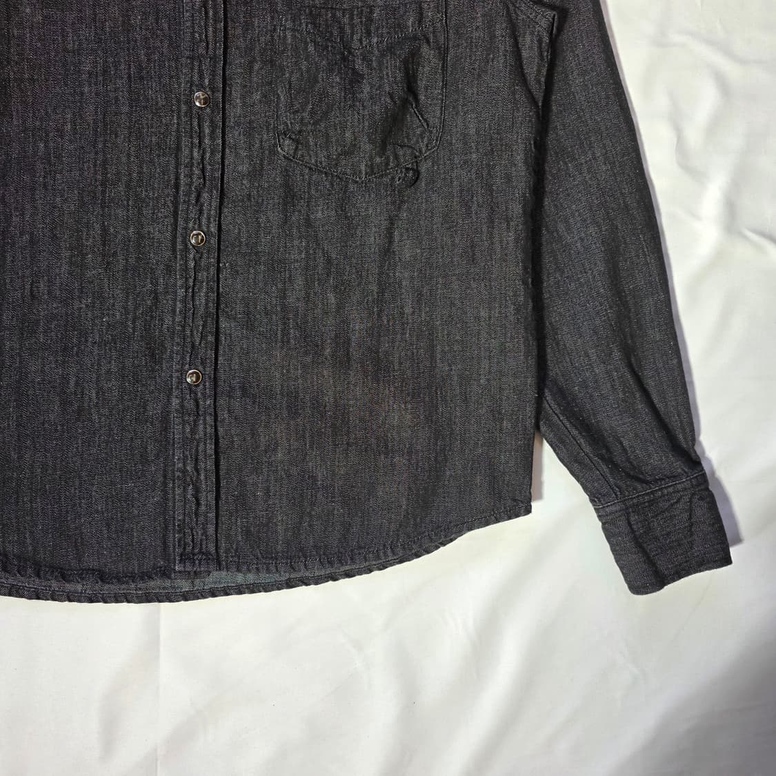 [00]카락터 KARACTER 웨스턴 린넨 데님 셔츠 상품이미지4