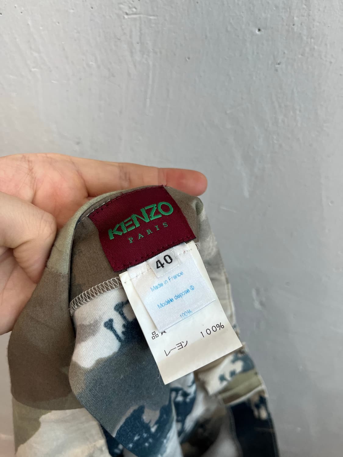KENZO 겐조 레이온 스커트 치마 Made in FRANCE 상품이미지2